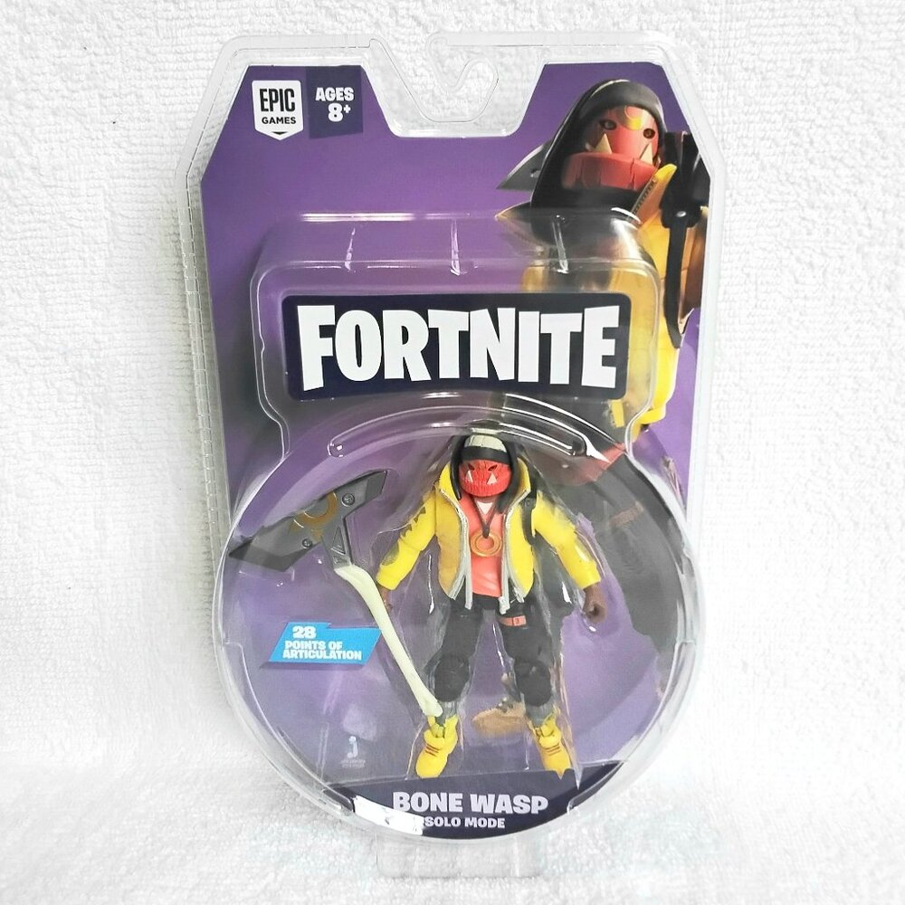 Sealed 2020 4" Fortnite Bone Wasp Solo Mode Action Figure by Epic Games!!